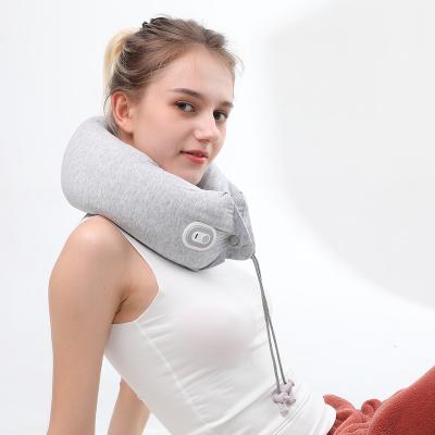 China Electric Portable Vibration Massager Vibration Kneading Shiatsu Neck Waist Wrist Relax Massage Pillow for sale