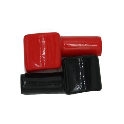 China PVC Car Battery Hold Down Boots Vinyl Red Black Battery Terminal Terminal Cover for sale