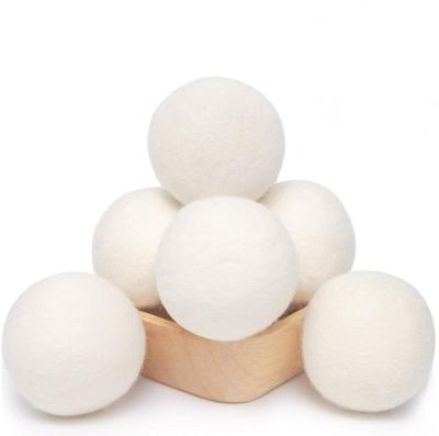 China Cooling In Stock Organic Wool Dryer Balls Washing Handmade Wool Balls Eco Drier Balls For Laundry for sale