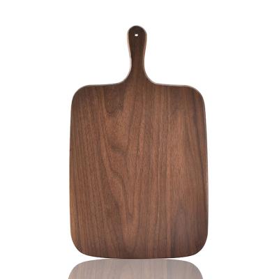 China Sustainable Wholesale Custom Walnut Wooden Kitchen Chopper With Handle for sale