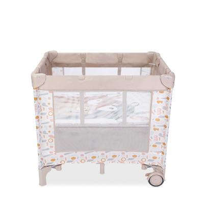 China Infant Crib Lite Travel Crib Mini Playard Mini Crib Cot Mini Baby Playpen Nursery Portable Baby Crib Folding Hutch Wholesale Modern for sale