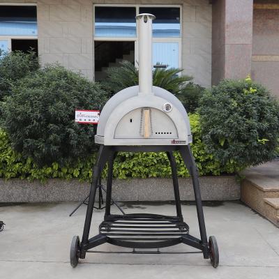 China New design adjustable height clay pizza oven with stand for baking pizza oven wooden pizza oven for sale