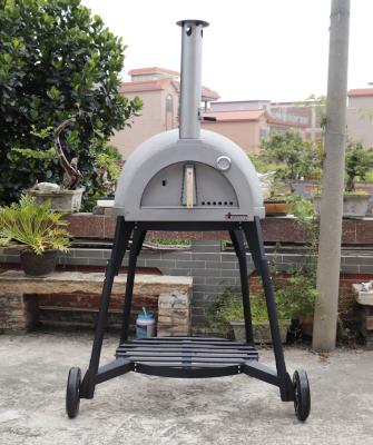 China Easily Assembled 2022 Large Capacity Tandoor Fired Outdoor Wooden Clay Pizza Oven Pit Texture for sale