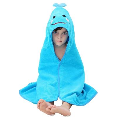 China Quick Dry Bathroom JH Logo Hooded Baby Towel Custom Microfiber Viable Kid Quick Dry Bath for sale