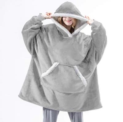 China JH Sherpa Super Soft Comfortable Warm Anti-Static Sweatshirt Hoodie Oversized Blanket For Women for sale