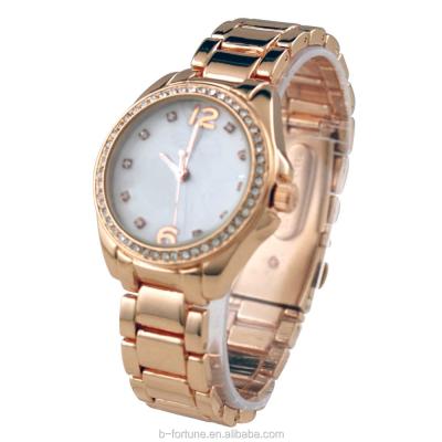 China Wholesale FT1373 Water Resistant Lady Watch Excellence Rose Gold Stainless Steel Quartz Wrist Watch for sale