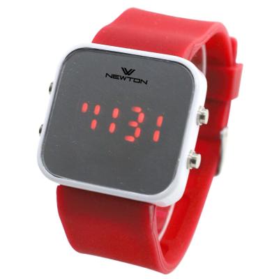 China BF1014 Automatic Date Square Alloy Case Mirror LED Promotional Design Your Own Japanese Watch Wrist Watch for sale