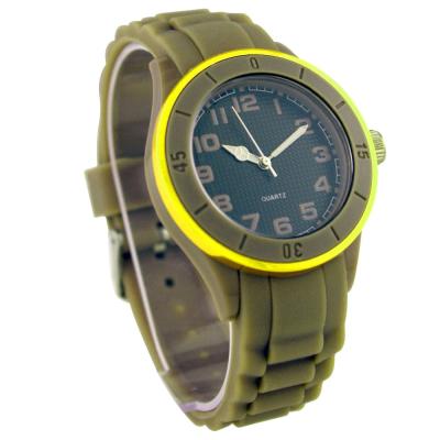 China FT1611 Water Resistant Custom Brand Your Own Stainless Steel Case Back Silicone Analog Watch for sale