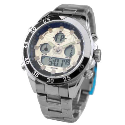 China Best Price 3atm Alarm LP7615 Waterproof Multifunctional Stainless Steel Band Digital Watch for sale