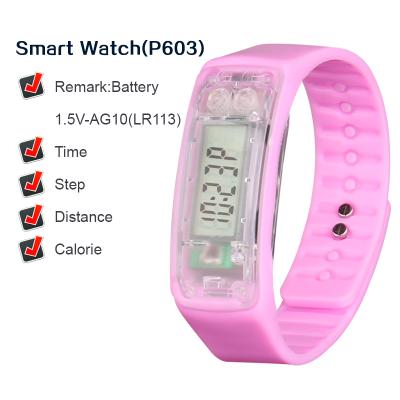 China P603 Low Alarm Price And Sports High Quality Pink Silicone Smart Health Care Fashion Sports Watch for sale