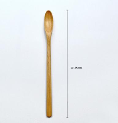 China Wholesale Narrow 8 Inch Disposable Tea Sugar Spoon Wood for sale