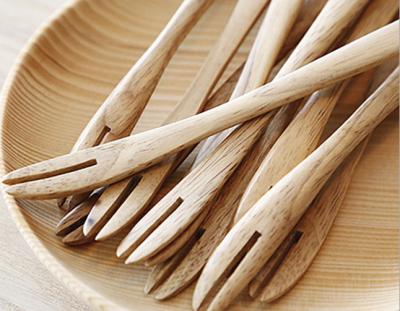 China 5inch Disposable Wooden Small Fork Fruit Fork Snack Fork for sale