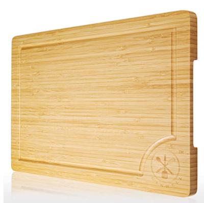 China Disposable bamboo extra large chopper and chopping block, heavy duty bamboo board, kitchen vegetable board for sale