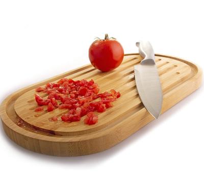 China Disposable Bamboo Vegetable Cutting Board With Groove Meat Grinder Juice Bamboo Groove for sale