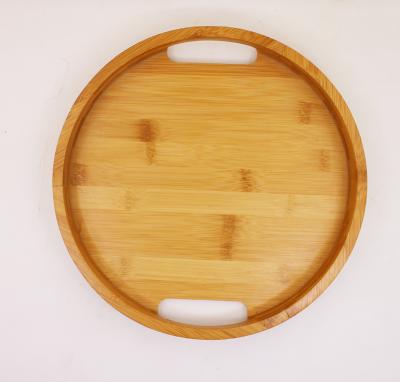 China Bamboo Handmade Crafted Kitchen Storage Dish Serving Tray for sale