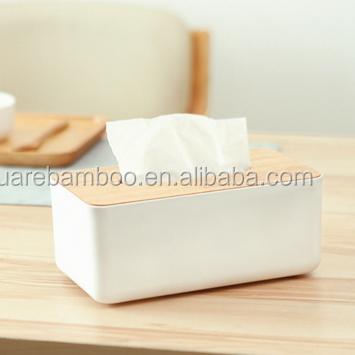 China Kitchen Home Minimalist White Plastic Tissue Box for sale