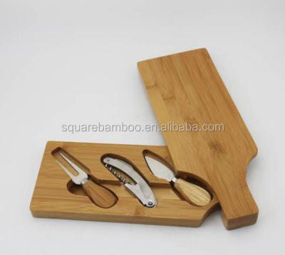 China Sustainable Bamboo Cheese Box Set for sale