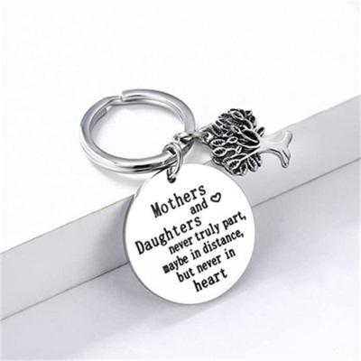 China Dresser Key Chain Mothers and Daughts Mother's Day Gift Mother Daughter Key Ring Life Tree Key Buckle for sale