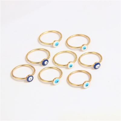 China High Quality Jewelry Sets Simple Joint Ring Set Accessories Personality Blue Eye Women Jewelry Set Round for sale