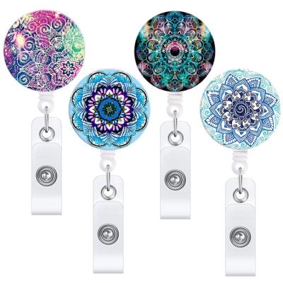 China Fashionable Datura Pins Easy Pull Badge Buckle Women Shape Colorful Flower Jewelry Accessories Brooches for sale