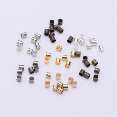 China Fashionable Jewelry Findings 500pcs/Set Jewelry Accessories Plated Gold Silver Beads For Jewelry Making Findings for sale