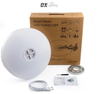 China Modern Smart Ceiling Lamp Music Ceiling Light LED APP Wireless Music Bulb Light for sale