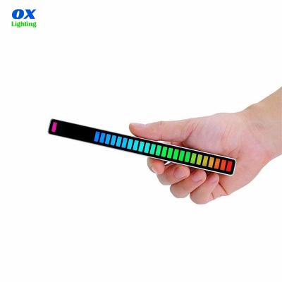 China Mini RGB Light Stick Pickup Rhythm Voice Activated Lights Sound Control Creative Colorful Music Ambient Photographic Lighting for sale