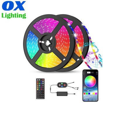 China Residential Blue Tooth Led Strip 5050 RGB Smart LED Strip 12v RGB Led Strip for sale