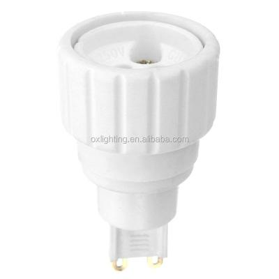 China Eco - Friendly G9 To GU10 Lamp Adapter Socket Screw Base Holder For LED Bulb Lamp for sale