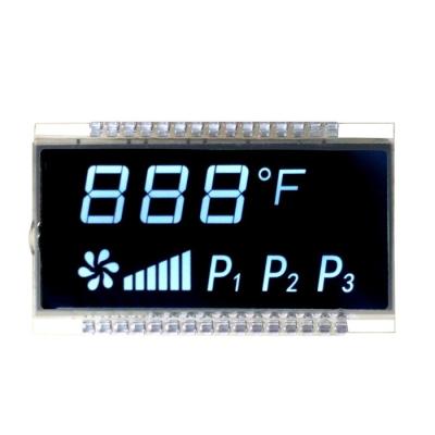 China Industry VA LCD Display 7 Segment 6 Digit PIN Connector LCD Display Panel for sale