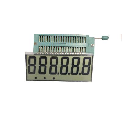 China Industrial Application Manufacturer LCD Display 6digit 6 Dot 7 Segment LCD Screen Electronic Scale Displays Drive LCD Module for sale