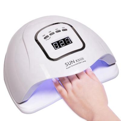 China Automatic UV Gel Nail Lamp Light 45Leds 150W 80W 180W LED Nail Lamp 4 Polish UV LED Timers UV Gel Nail Lamp Dryer for sale