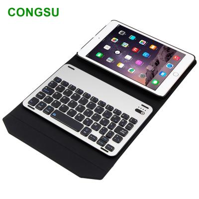 China Detachable Wireless Blue Aluminum Alloy Tooth Keyboard Cover for iPad mini 4 1/2/3 for sale