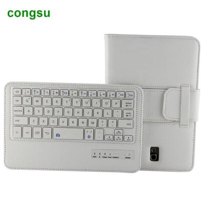 China PU Leather Wireless QWERTY Tablet Keyboard Case For Samsung Galaxy Tab S 8.4 T700 705 for sale