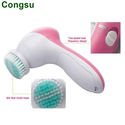 China Mini Beauty Massager Brush Detergent Congsu Detergent Face Wash Machine Electric Facial Body Pore Skin Remover Cleansing Massager for sale