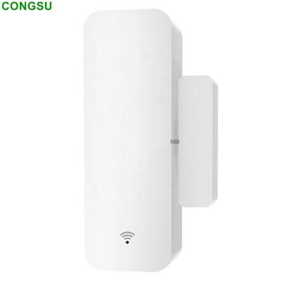 China TUYA Automatic Magnetic Smart Home Window Door Alarm Remote Wireless Sensor for sale