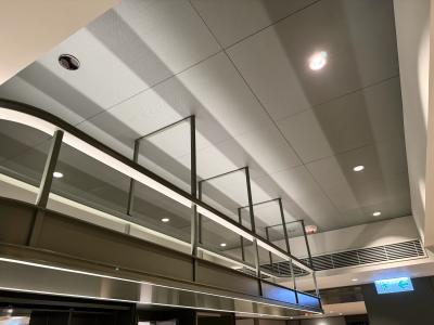 China Woodgrain Acoustic Aluminium Panels Micro Perforated Metal Ceiling PVDF finish for sale