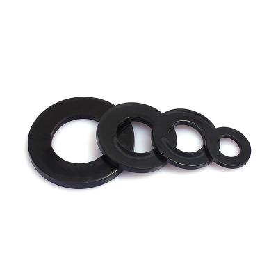 China PA6 All Size M2 M2.5 M3 Rubber Gasket M20 Nylon Flat Black Plastic Round Gasket for sale