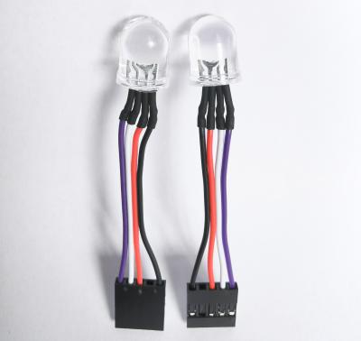 China Custom Plastic RGB LED Cable Assembly Cables Plus 5pin PH Connector for sale