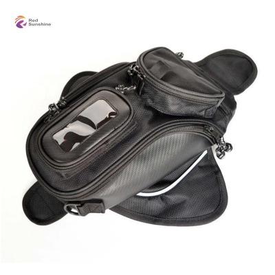 China Water Resistance Waterproof Oxford Saddle Black Motorcycle Bag Motorcycle Tank Bag for sale