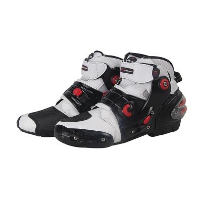 China Fashion Trend China Moto Top Short Mens Motorcycle Leather Motorcycle Racing Boots for sale