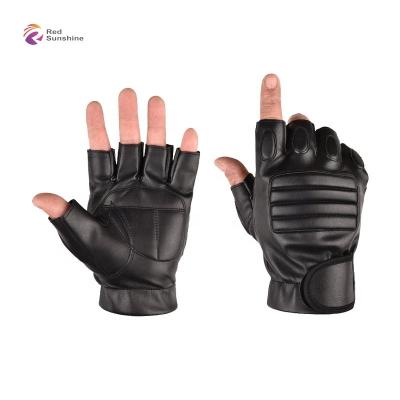 China Half Finger Touch Screen Army Motorcycle Half Finger Leather Military Custom Tactical Gloves Fingerless for sale