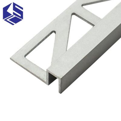 China Modern Polished Protective Floor Stainless Steel L Shape Corner Tirm Metal Tile Edge Guard for sale