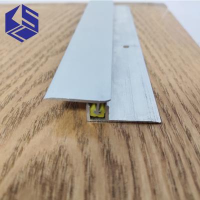 China Modern Metal Door Threshold T Slot Floor Aluminum Edged Transition Strips for sale