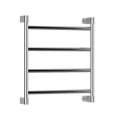 China Modern 4 Bar Polished 304 Stainless Steel Towel Rail Electric Heated Towel Heater for sale