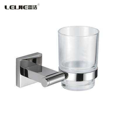 China 304 Texture Modern Design Single Toothbrush Cup Holder Tumbler Holder for sale