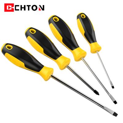 China high quality handle Multi-used CR-V Phillips Slotted Screwdriver strong magnetic dual head screwdriver color hardware for sale