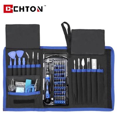 China Multi-Used 80 in 1 Screwdriver Head Screwdriver Bits with 56 Bits Precision Screwdriver Bits Kit Repair Tool Kit with Portable Bag for sale