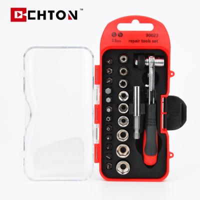 China Multi-Used Head Screwdriver 23 in 1 Precision Ratchet Bit Repair Screwdriver For Eyeglasses Multi Screwdriver Set for sale