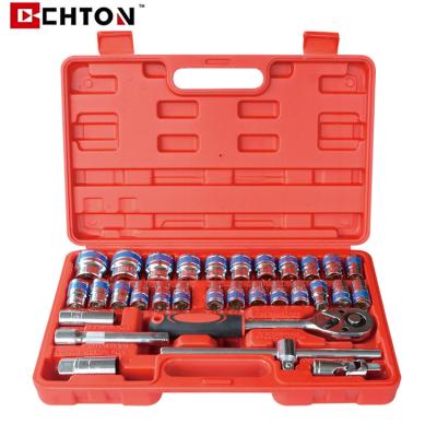 China Repair 32 Pcs Sockets Set Ratchet Wrench Tool Kit For Car Repair Tool Kit Socket Sets Bit for sale